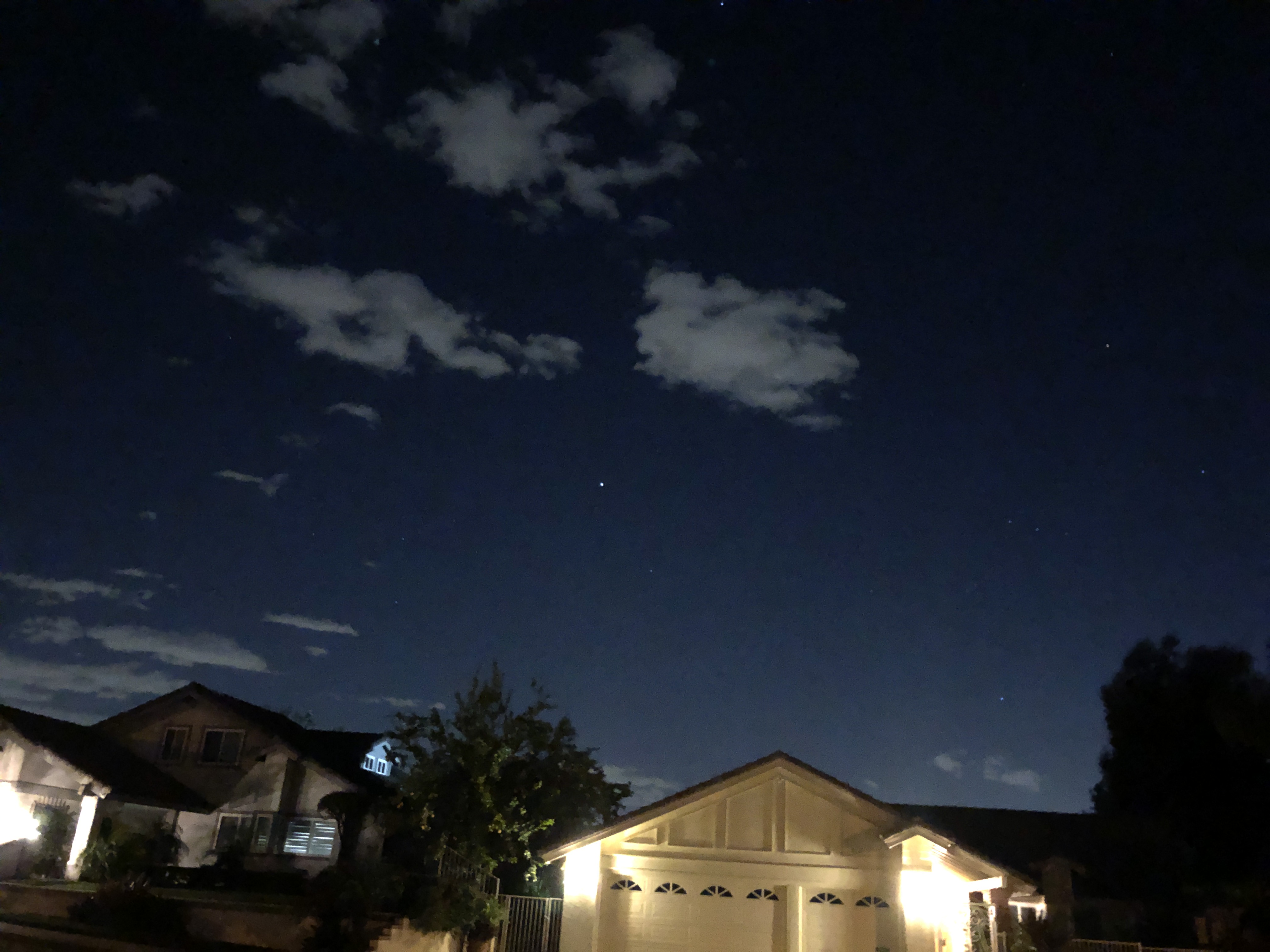 Night Sky, 4-22-2019, looking south from San Dimas.